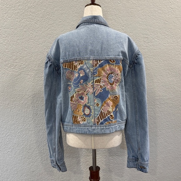 Driftwood Embroidered Denim Jacket - Picture 2 of 4